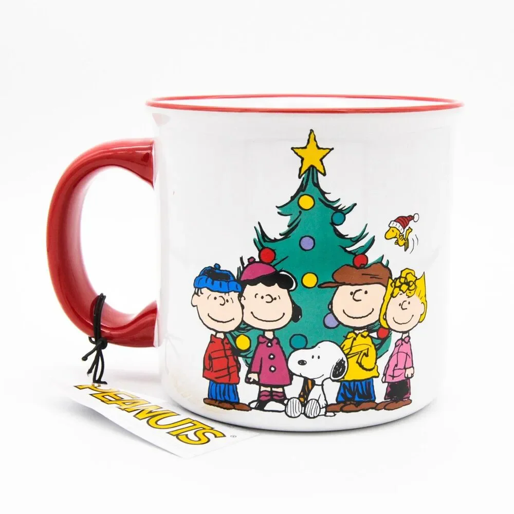 Peanuts Christmas Mug, Peanuts Gang Happy Holidays 23oz Ceramic Coffee Cup, New - Picture 3 of 9